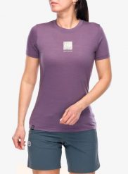 Koszulka merino damska Ortovox 120 Cool Tec Abstract TS. Fioletowe bielizna termoaktywna damska ORTOVOX, m, bez wzorów, z lyocellu. Za 392.69 zł.