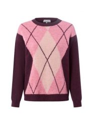 More & More sweter z dzianiny z zawartością wełny Kobiety lila|różowy, 44. Czerwone swetry klasyczne damskie MORE & MORE, z dzianiny, bez kołnierzyka. Za 229.95 zł.