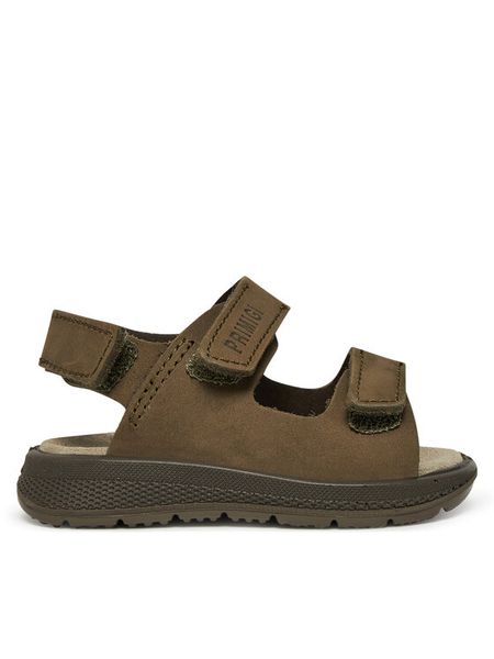 Primigi Sandały 7870811 S Khaki. Brązowe sandały chłopięce Primigi, z nubiku, bez zapięcia. Za 139.99 zł.