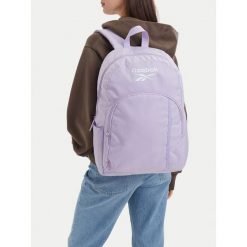 Plecak Reebok. Fioletowe plecaki męskie Reebok, bez wzorów. Za 69.99 zł.