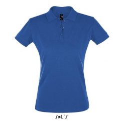 Damska koszulka polo Sol's Perfect. Niebieskie topy sportowe damskie SOL'S, m, bez wzorów, z bawełny, bez ramiączek. Za 70.25 zł.