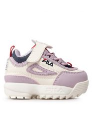 Fila Sneakersy Wb Disruptor Tdl FFK0092.13159 Biały. Białe buty sportowe dziewczęce Fila, bez wzorów, ze skóry, bez zapięcia. Za 389.99 zł.