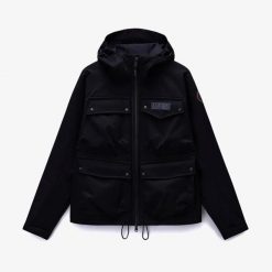 Kurtka z kapturem Napapijri A-Rivalto. Czarne kurtki męskie Napapijri, na zimę, m, bez wzorów, z puchu, z kapturem. W wyprzedaży za 1,433.50 zł.