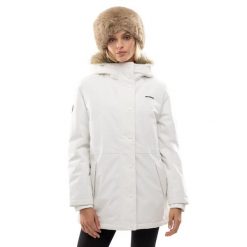 Damska ocieplana parka Siroko Abisko. Białe parki damskie SIROKO, m, bez wzorów, z dzianiny. Za 240.00 zł.