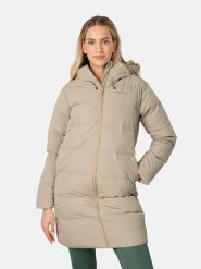 KARI TRAA Płaszcz puchowy "Julia" w kolorze szarobrązowym rozmiar: XL. Brązowe płaszcze damskie Kari Traa, xl, bez wzorów, z puchu. Za 437.17 zł.