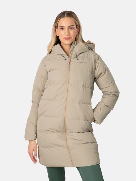 KARI TRAA Płaszcz puchowy "Julia" w kolorze szarobrązowym rozmiar: M. Brązowe płaszcze damskie Kari Traa, m, bez wzorów, z puchu. Za 610.62 zł.
