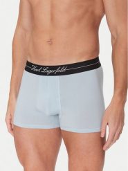 KARL LAGERFELD Komplet 3 par bokserek A1M47089 Błękitny. Niebieskie bokserki męskie Karl Lagerfeld, bez wzorów, z lyocellu. Za 149.99 zł.