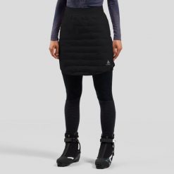 Spódnica techniczna damska ODLO Zeroweight Insulator. Czarne spódniczki damskie Odlo, na zimę, m, bez wzorów, z dzianiny, eleganckie, z podwyższonym stanem. Za 599.99 zł.