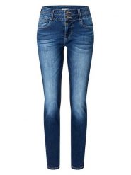 Timezone Dżinsy "Enya" - Slim fit - w kolorze niebieskim rozmiar: W30/L30. Niebieskie jeansy damskie Timezone, z podwyższonym stanem. Za 227.85 zł.