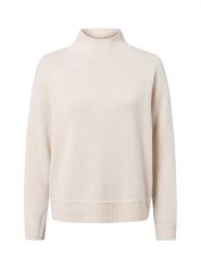 Marie Lund sweter merino Kobiety Wełna merino beżowy, M. Brązowe swetry klasyczne damskie Marie Lund, m, z wełny, bez kołnierzyka. Za 349.95 zł.
