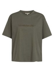 Herrlicher Koszulka "Stinella" w kolorze khaki rozmiar: XS. Brązowe bluzki damskie Herrlicher, xs, bez wzorów, z bawełny, bez kołnierzyka, bez ramiączek. Za 104.99 zł.