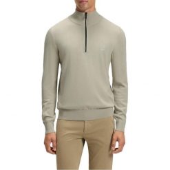Bluza polarowa HUGO BOSS ZETRUST Zielony. Zielone bluzy bez kaptura męskie Hugo Boss, z polaru. Za 458.99 zł.