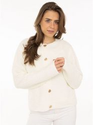 Zwillingsherz Kardigan w kolorze kremowym rozmiar: S/M. Brązowe kardigany damskie Zwillingsherz, m, bez wzorów, z bawełny. Za 173.99 zł.