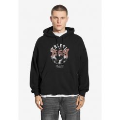 Bluza sportowa męska Prosto Athletic z kapturem. Czarne bluzy sportowe męskie Prosto., bez wzorów, sportowe, bez kołnierzyka, bez ramiączek. W wyprzedaży za 251.99 zł.