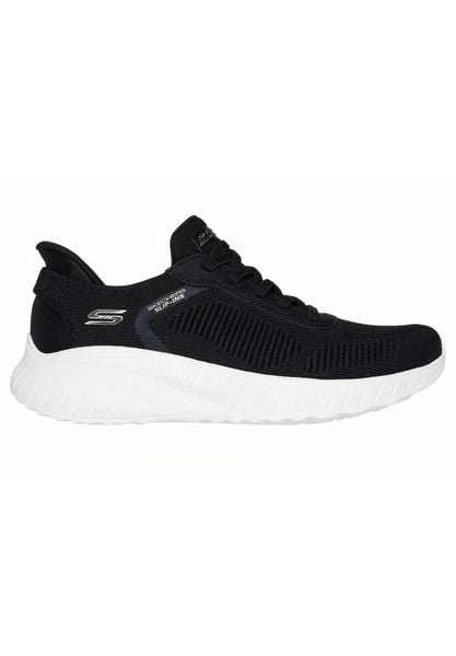 Buty sportowe damskie Skechers Bobs Squad Chaos C. Czarne buty sportowe na co dzień damskie Skechers, bez wzorów, z materiału. Za 390.00 zł.