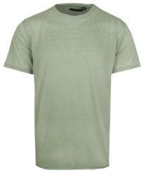 Lekki Męski T-Shirt w Stylu Vintage - Brave Soul - Brudna Pistacjowa Zieleń. Zielone t-shirty męskie Brave Soul, na lato, l, bez wzorów, z bawełny, bez kołnierzyka. Za 59.00 zł.