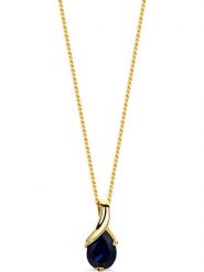 Revoni Złoty naszyjnik z zawieszką - dł. 45 cm rozmiar: onesize. Niebieskie naszyjniki damskie Revoni, złote. Za 1,035.99 zł.