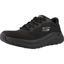 Tenisówki Skechers Model Arch Fit 2.0 Kolor Czarny. Czarne trampki i tenisówki damskie Skechers, bez wzorów, z tkaniny. Za 349.00 zł.