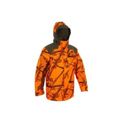 Kurtka myśliwska Sibir 900 CAMOFLUO. Brązowe kurtki męskie SOLOGNAC, l, bez wzorów, z materiału. Za 599.99 zł.