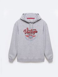 Bluza męska z kapturem z nadrukiem szara Luka 901. Szare bluzy z kapturem męskie Big Star, l, z dzianiny. Za 249.99 zł.