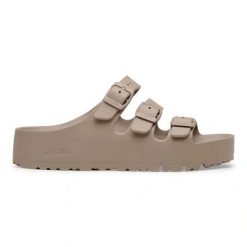 Birkenstock Florida III Flex Platform EVA Gray Taupe Klapki damskie. Szare klapki damskie Birkenstock, bez wzorów, bez obcasa, na platformie. Za 229.99 zł.