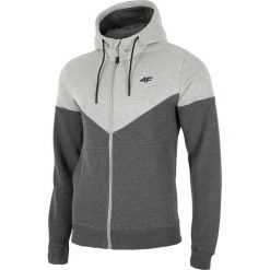Bluza męska BLM002 - chłodny jasny szary melanż. Szare bluzy bez kaptura męskie 4f, m, z dzianiny. Za 129.99 zł.