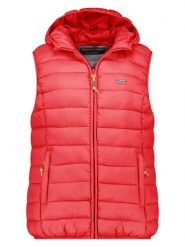 Geographical Norway Kamizelka pikowana "Vatikolor" w kolorze czerwonym rozmiar: M. Czerwone kamizelki damskie Geographical Norway, m. Za 140.20 zł.