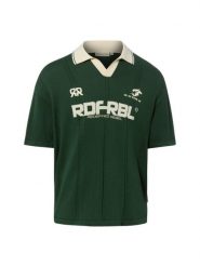 Redefined Rebel koszulka polo z dzianiny - RREric Mężczyźni Bawełna zielony, XXL. Zielone koszulki polo męskie Redefined Rebel, m, bez wzorów, z bawełny, bez ramiączek. Za 149.95 zł.