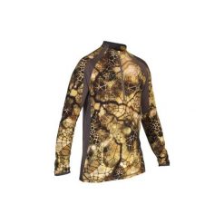 Koszulka Respi Merinos 900 camo. Brązowe t-shirty sportowe męskie SOLOGNAC, m, z materiału, bez ramiączek. Za 199.99 zł.