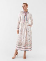 Red Valentino Sukienka codzienna 2R3VAGR0 Kolorowy Regular Fit. Czerwone sukienki damskie Red Valentino, na co dzień, bez wzorów, z jedwabiu, bez kołnierzyka, bez ramiączek, proste. Za 3,469.00 zł.