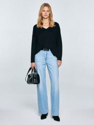 BIG STAR Sweter "Fausti" w kolorze czarnym rozmiar: M. Czarne swetry klasyczne damskie Big Star, m, bez kołnierzyka. Za 99.99 zł.