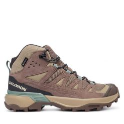 Trekkingi Salomon. Brązowe obuwie trekkingowe damskie Salomon. Za 709.99 zł.
