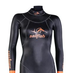 Damski kombinezon jednoczęściowy Atlantic 2 - czarny. Czarne kombinezony damskie SAILFISH, xs, bez wzorów, z neoprenu, bez kołnierzyka, bez ramiączek. Za 1,069.90 zł.
