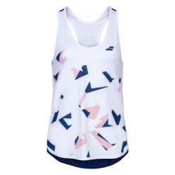 Koszulka tenisowa dla dzieci Babolat Compete Tank Top Girl. Białe koszulki dziewczęce BABOLAT, bez wzorów, bez ramiączek. Za 139.99 zł.
