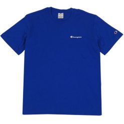 Koszulka męska Champion SS Tee. Niebieskie t-shirty sportowe męskie CHAMPION, l, bez ramiączek. Za 135.84 zł.