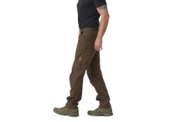 Spodnie Helikon-Tex Woodsman. Brązowe spodnie materiałowe męskie HELIKON-TEX, bez wzorów, z materiału, biznesowe. Za 296.99 zł.
