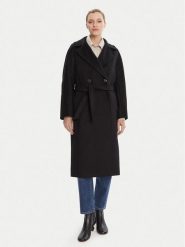 Weekend Max Mara Płaszcz wełniany Resina 2525016031 Czarny Regular Fit. Czarne płaszcze damskie Weekend Max Mara, na zimę, bez wzorów, z wełny. Za 3,299.00 zł.