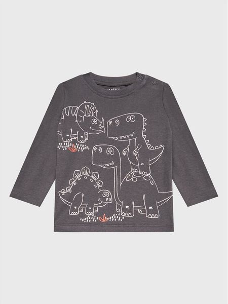 Blue Seven Bluzka 977611 Szary Regular Fit. Szare t-shirty chłopięce Blue Seven, bez wzorów, z bawełny, bez ramiączek. Za 39.99 zł.