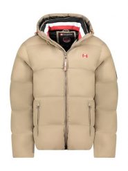 Canadian Peak Kurtka pikowana "Anceleak" w kolorze beżowym rozmiar: M. Brązowe kurtki męskie Canadian Peak, m, bez wzorów, bez kaptura. Za 218.95 zł.
