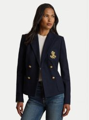 Polo Ralph Lauren Marynarka 200P14021002 Granatowy Regular Fit. Niebieskie marynarki i żakiety damskie Polo Ralph Lauren, bez wzorów, z bawełny. Za 1,599.00 zł.