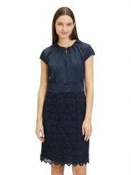 Betty Barclay Sukienka w kolorze granatowym rozmiar: 36. Niebieskie sukienki damskie Betty Barclay, bez wzorów, bez kołnierzyka, bez ramiączek, midi. Za 110.55 zł.