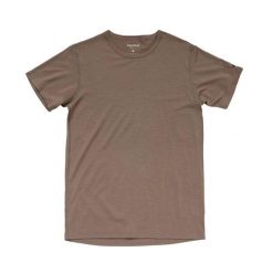 Koszulka termoaktywna Devold Breeze Merino 150 T-Shirt. Brązowe t-shirty sportowe męskie Devold, m, z materiału, bez ramiączek, outdoorowe. Za 351.99 zł.