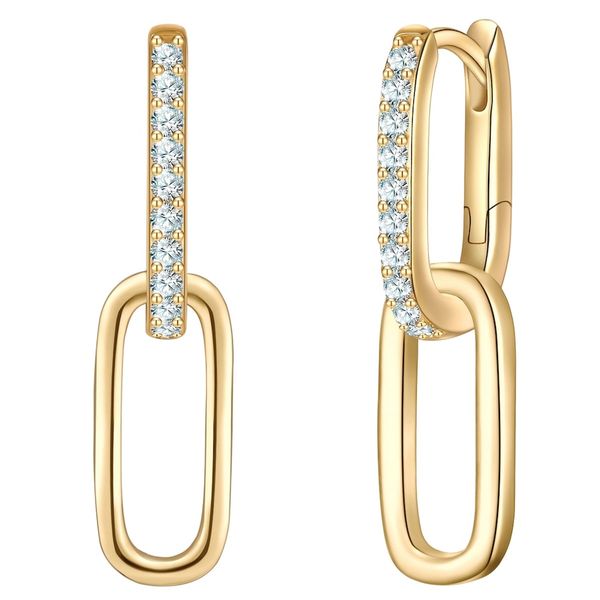 Glanzstücke München Kolczyki z Srebra Sterling w zlocie zóltym z Cyrkonia 1 ct Damski. Żółte kolczyki damskie Glanzstücke München, z cyrkonią, pozłacane. Za 259.99 zł.