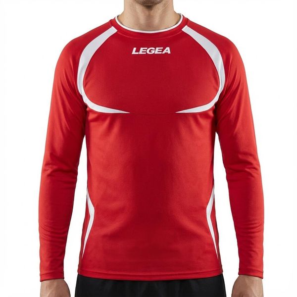 Męska Koszulka Biegowa Taipei ML Kluczowe Cechy Czerwony-Biały. Białe t-shirty sportowe męskie Legea, l, z materiału, bez ramiączek, do biegania. Za 48.00 zł.