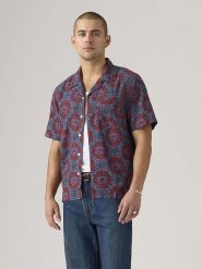 Levi's Koszula w kolorze niebiesko-czerwonym rozmiar: L. Niebieskie koszule męskie Levi's, l, bez wzorów, bez kołnierzyka, bez ramiączek. Za 97.45 zł.