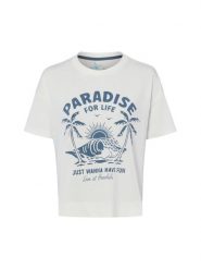 Marie Lund Koszulka - Paradise Kobiety Bawełna (100%) biały, L. Białe t-shirty damskie Marie Lund, l, bez wzorów, z bawełny, bez kołnierzyka. Za 119.95 zł.