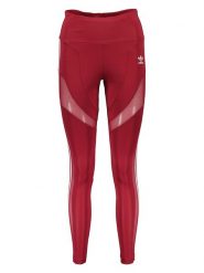 Adidas Legginsy sportowe "Adicolor Trefoil" w kolorze czerwonym rozmiar: 34. Czerwone legginsy damskie Adidas, bez wzorów, z materiału. Za 83.42 zł.