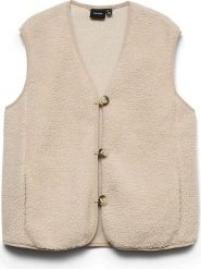 Vero Moda Kamizelka pluszowa w kolorze beżowym rozmiar: XS. Brązowe kamizelki damskie Vero Moda, xs. Za 144.95 zł.