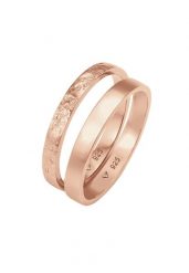 Elli Damski zestaw Basic Look młotkowany w srebrze próby 925 Sterling Silver Pierścionki 1 ct. Szare pierścionki damskie Elli, srebrne. Za 263.99 zł.