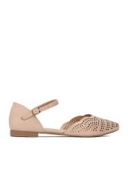 Lasocki Baleriny CEO-RST-KAJA-24 Beżowy. Brązowe baleriny damskie Lasocki, bez wzorów, ze skóry, bez obcasa, na płaskiej podeszwie. Za 169.99 zł.